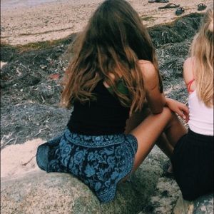 Urban outfitters blue embroidered shorts